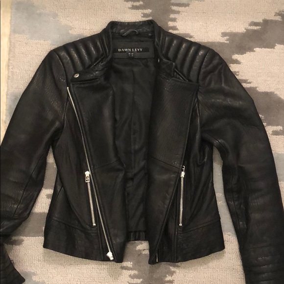 Genuine Black Leather Jacket - Picture 4 of 5